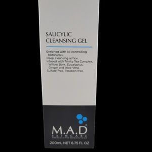M.A.D. Skincare Salicylic Cleansing Gel 200mL, 6.75 Fl. Oz.